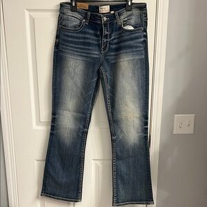 BKE Women's Dark Blue Boot Cut Jeans